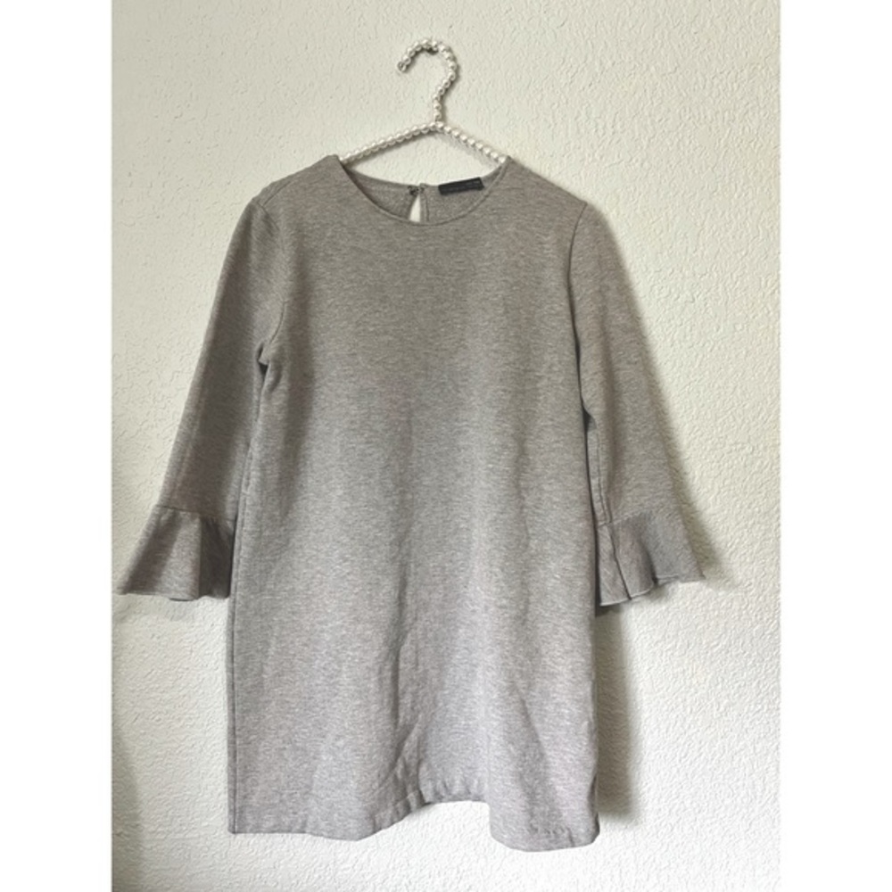 Zara Mini Gray Heathered Dress Large‎